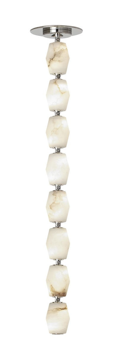 Visual Comfort Modern SLPD55027ALBNR LED Pendant, Polished Nickel