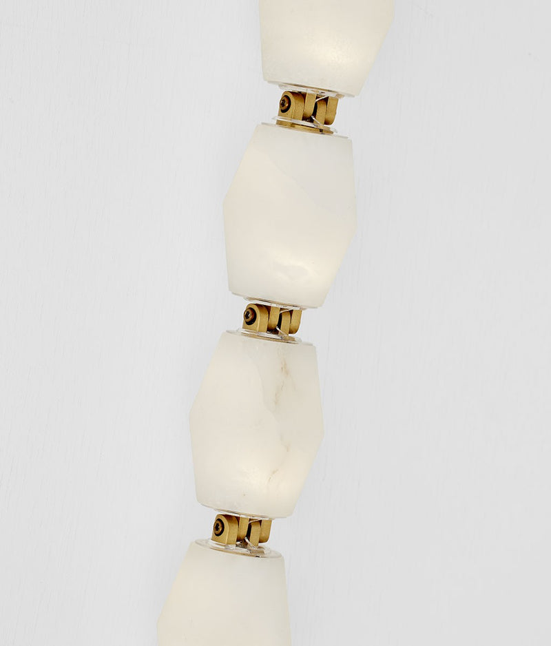 Visual Comfort Modern SLWS54727ALBHAB LED Wall Sconce, Hand Rubbed Antique Brass