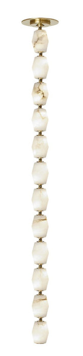 Visual Comfort Modern SLPD55127ALBHABR LED Pendant, Hand Rubbed Antique Brass