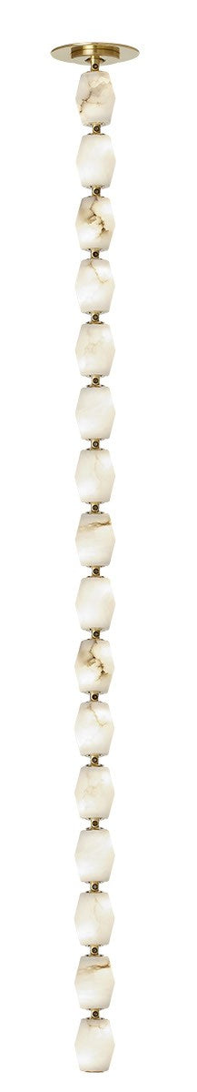 Visual Comfort Modern SLPD55227ALBHABR-277 LED Pendant, Hand Rubbed Antique Brass