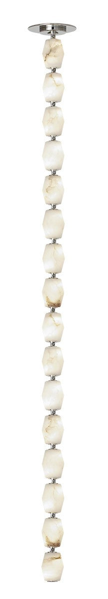 Visual Comfort Modern SLPD55227ALBNR LED Pendant, Polished Nickel