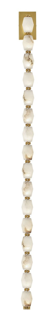 Visual Comfort Modern SLWS54927ALBHAB LED Wall Sconce, Hand Rubbed Antique Brass