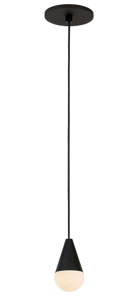 Visual Comfort Modern SLPD51130B LED Pendant, Nightshade Black