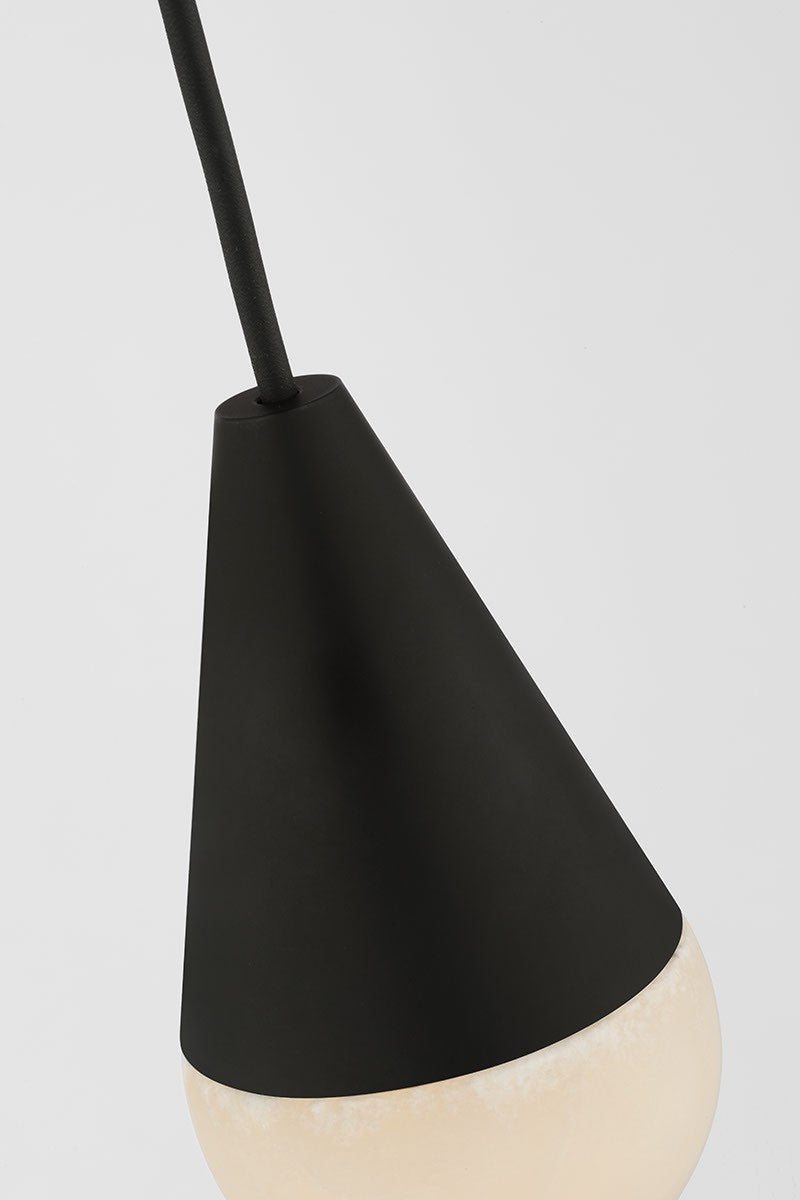 Visual Comfort Modern SLPD51130B LED Pendant, Nightshade Black
