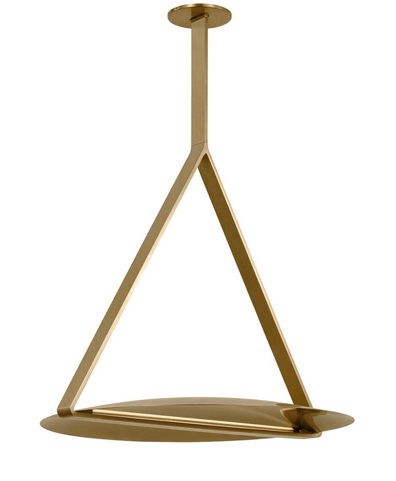 Visual Comfort Modern PBPD35127NB/NB LED Pendant, Natural Brass