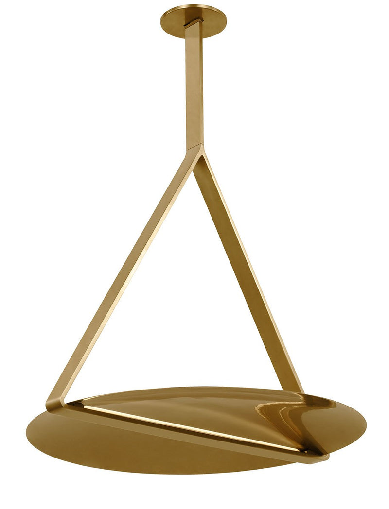 Visual Comfort Modern PBPD35127NB/NB LED Pendant, Natural Brass
