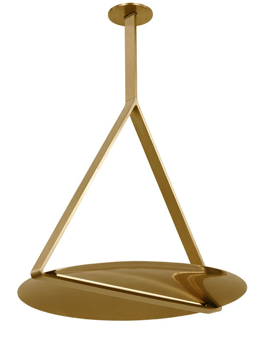 Visual Comfort Modern PBPD35127NB/NB LED Pendant, Natural Brass