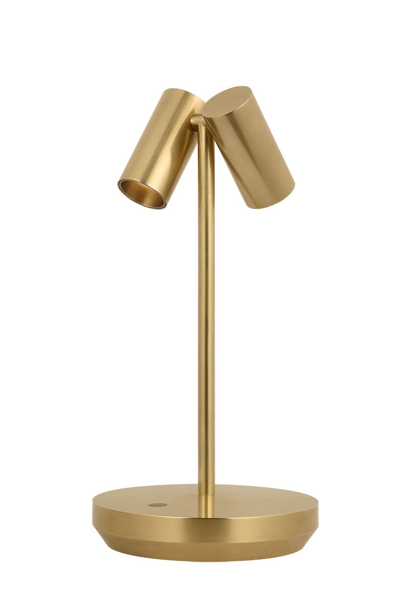 Visual Comfort Modern SLTB53427HAB LED Table Lamp, Hand Rubbed Antique Brass