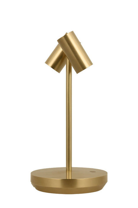 Visual Comfort Modern SLTB53427HAB LED Table Lamp, Hand Rubbed Antique Brass