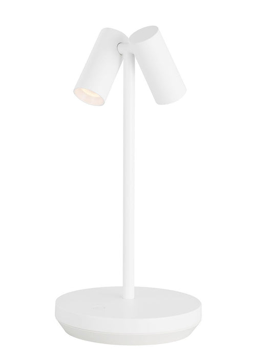 Visual Comfort Modern SLTB53427W LED Table Lamp, Matte White