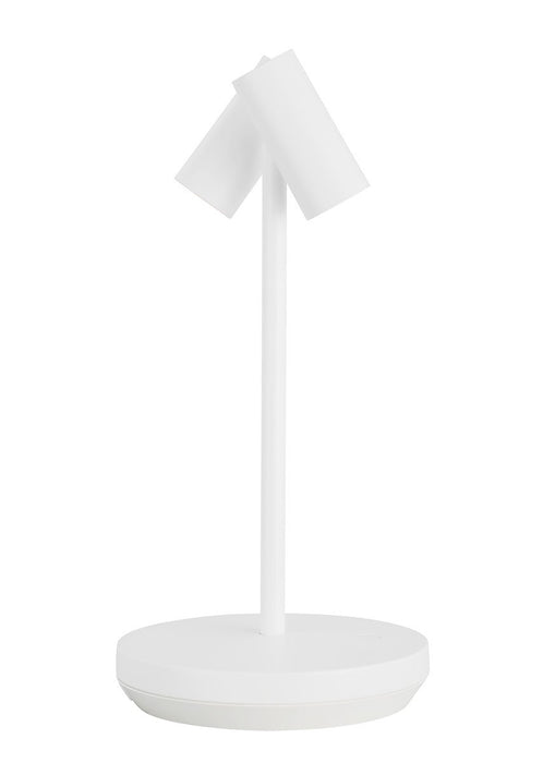 Visual Comfort Modern SLTB53427W LED Table Lamp, Matte White