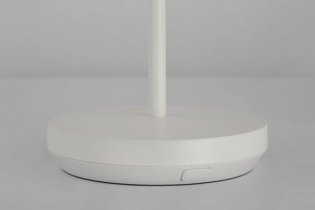 Visual Comfort Modern SLTB53427W LED Table Lamp, Matte White