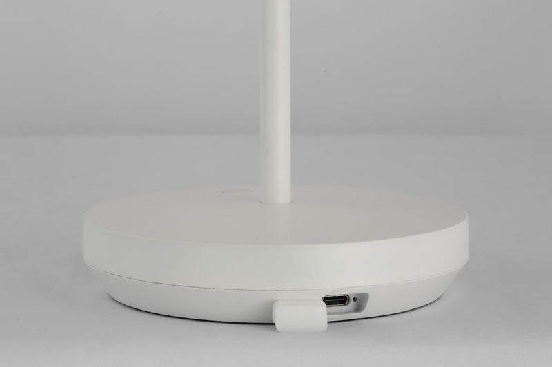 Visual Comfort Modern SLTB53427W LED Table Lamp, Matte White