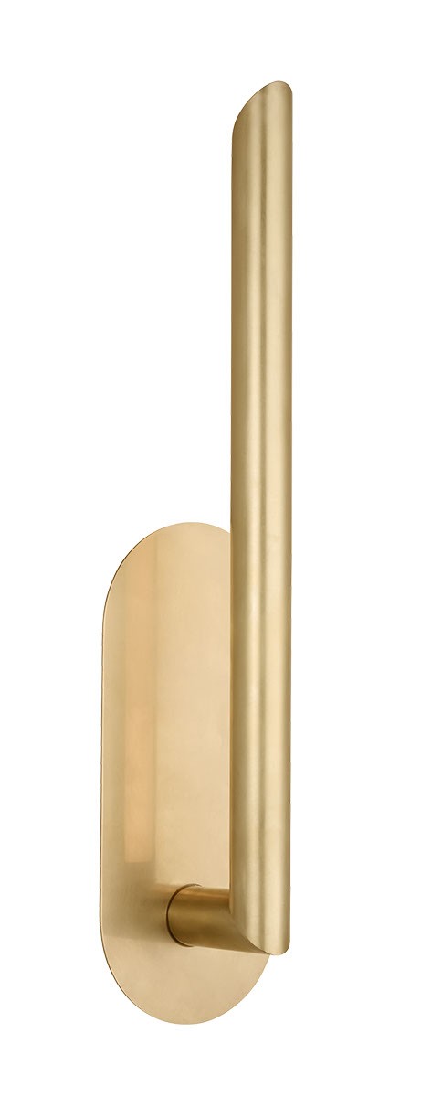 Visual Comfort Modern KWWS49327HAB LED Wall Sconce, Hand Rubbed Antique Brass