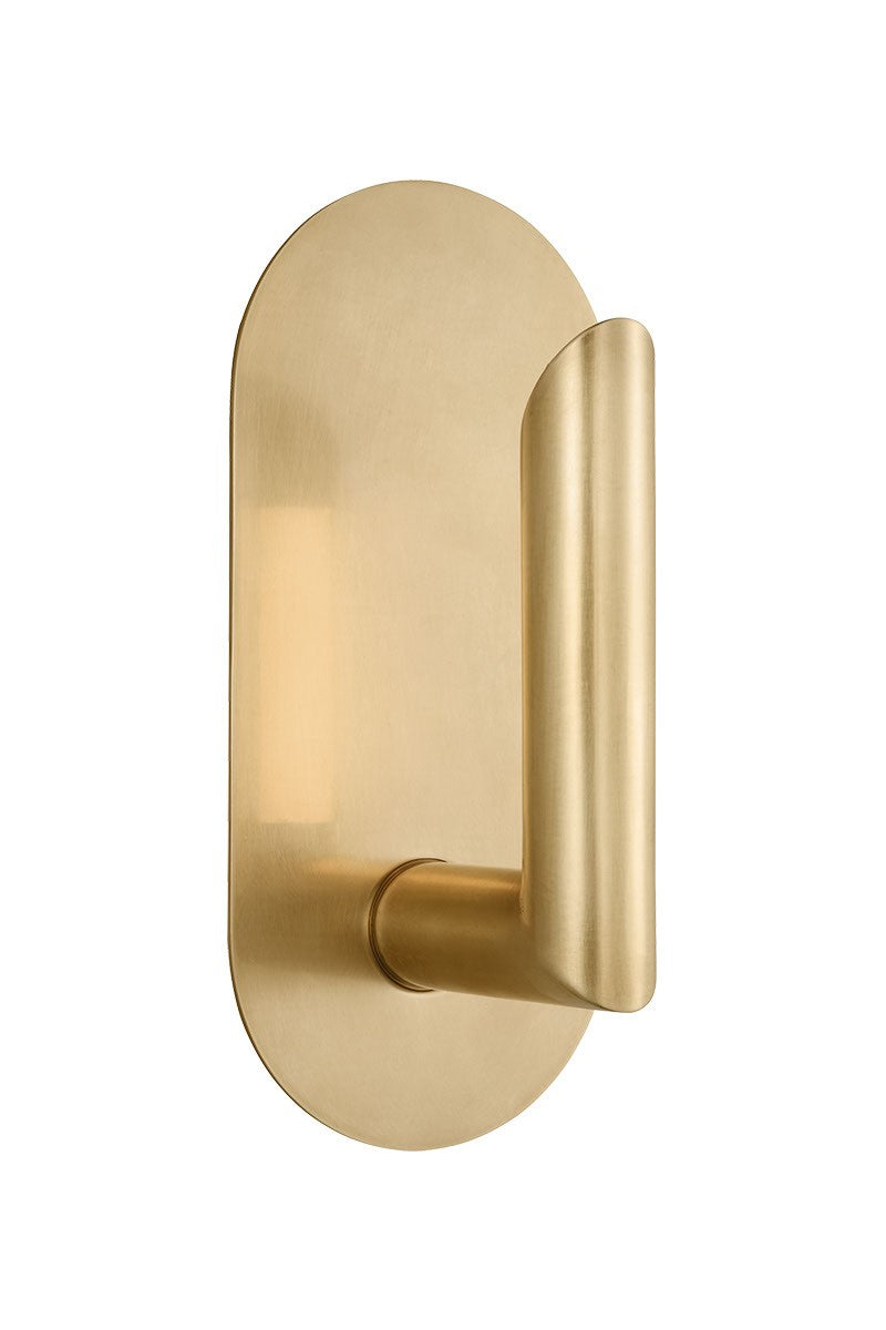 Visual Comfort Modern KWWS49227HAB LED Wall Sconce, Hand Rubbed Antique Brass