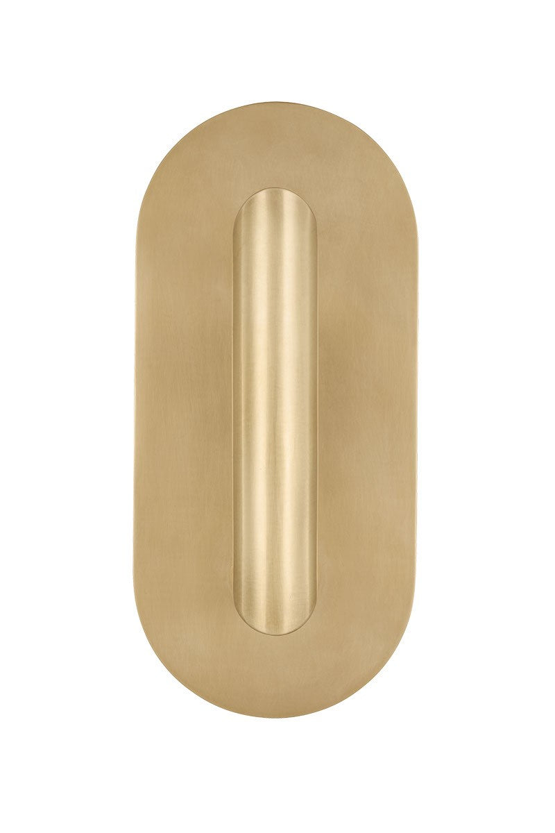 Visual Comfort Modern KWWS49227HAB LED Wall Sconce, Hand Rubbed Antique Brass