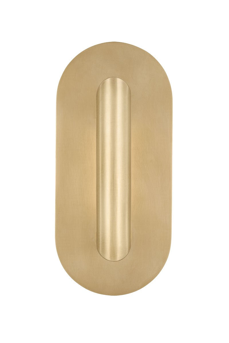Visual Comfort Modern KWWS49227HAB LED Wall Sconce, Hand Rubbed Antique Brass