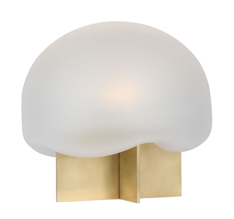 Visual Comfort Modern KWTB49427CEHAB LED Table Lamp, Hand Rubbed Antique Brass