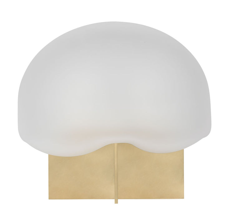 Visual Comfort Modern KWTB49427CEHAB LED Table Lamp, Hand Rubbed Antique Brass