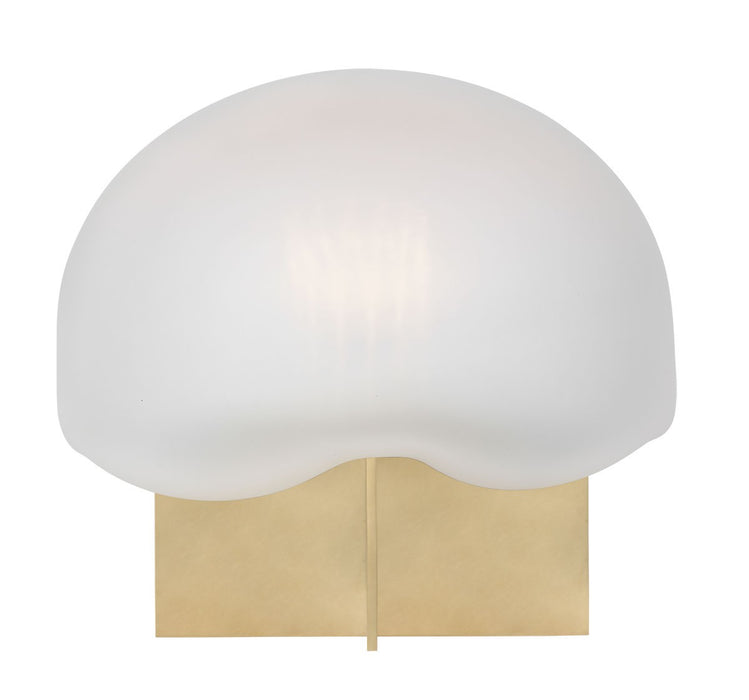 Visual Comfort Modern KWTB49427CEHAB LED Table Lamp, Hand Rubbed Antique Brass