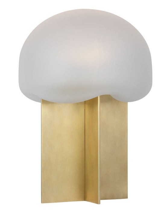 Visual Comfort Modern KWTB49527CEHAB LED Table Lamp, Hand Rubbed Antique Brass