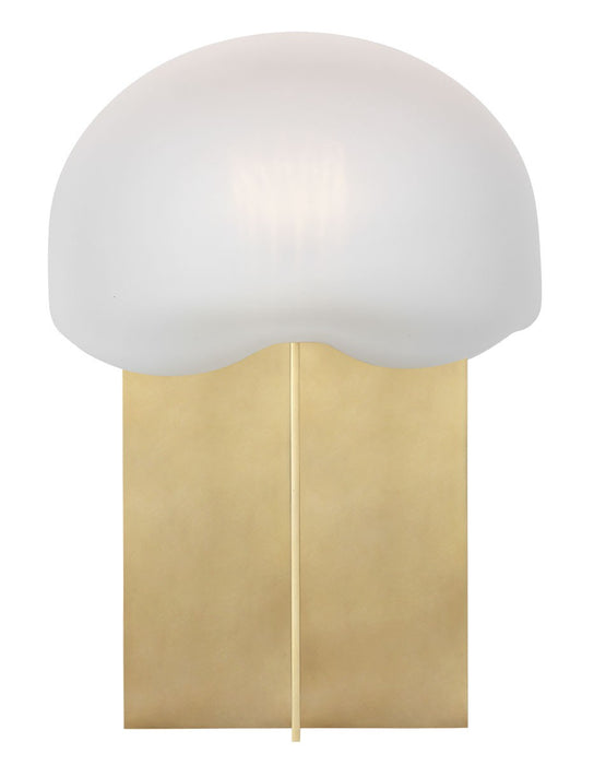 Visual Comfort Modern KWTB49527CEHAB LED Table Lamp, Hand Rubbed Antique Brass