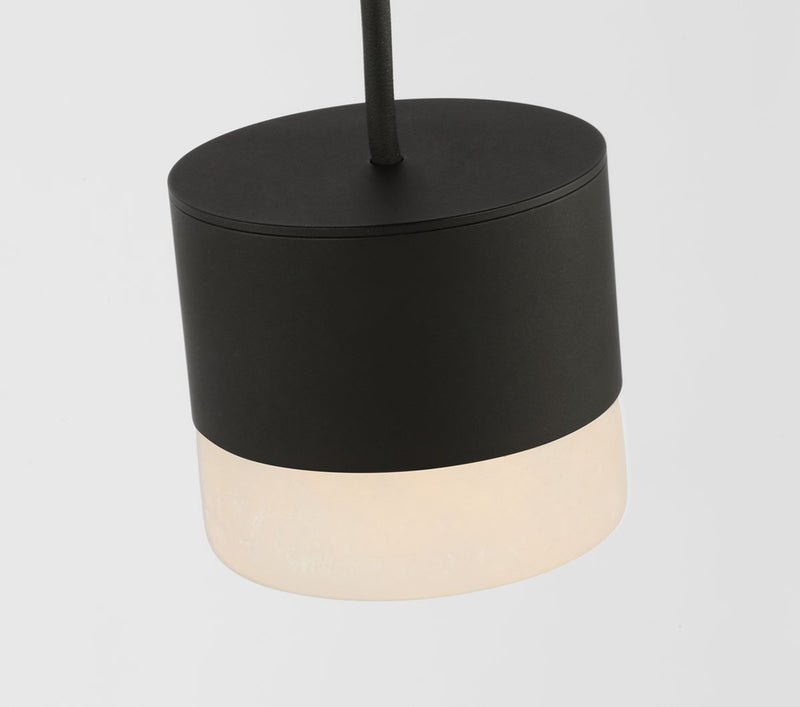 Visual Comfort Modern SLPD51830B LED Pendant, Nightshade Black
