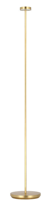 Visual Comfort Modern SLFL53727HAB LED Floor Lamp, Hand Rubbed Antique Brass