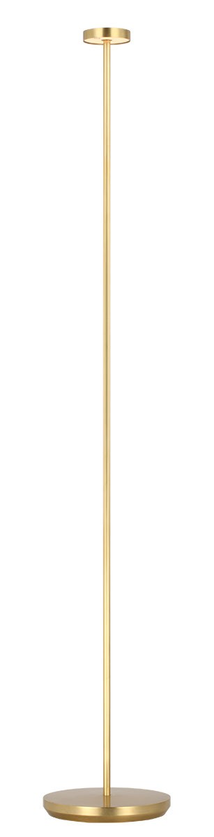 Visual Comfort Modern SLFL53727HAB LED Floor Lamp, Hand Rubbed Antique Brass