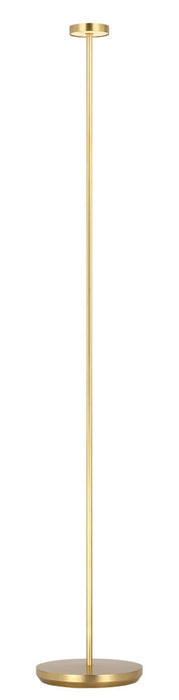 Visual Comfort Modern SLFL53727HAB LED Floor Lamp, Hand Rubbed Antique Brass