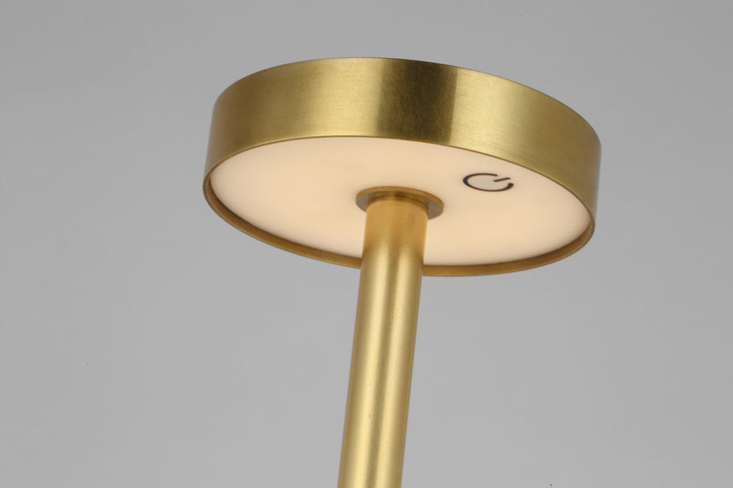 Visual Comfort Modern SLFL53727HAB LED Floor Lamp, Hand Rubbed Antique Brass