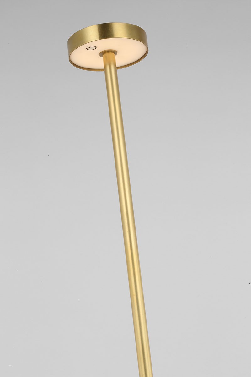 Visual Comfort Modern SLFL53727HAB LED Floor Lamp, Hand Rubbed Antique Brass