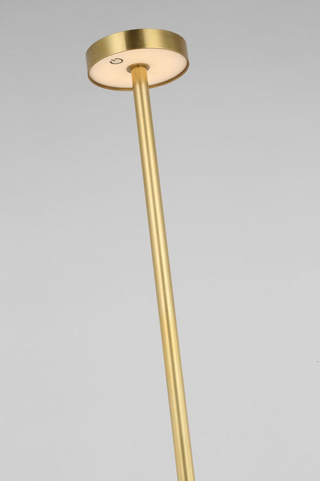 Visual Comfort Modern SLFL53727HAB LED Floor Lamp, Hand Rubbed Antique Brass