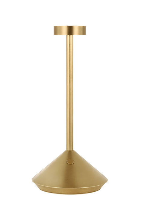 Visual Comfort Modern SLTB53327HAB LED Table Lamp, Hand Rubbed Antique Brass