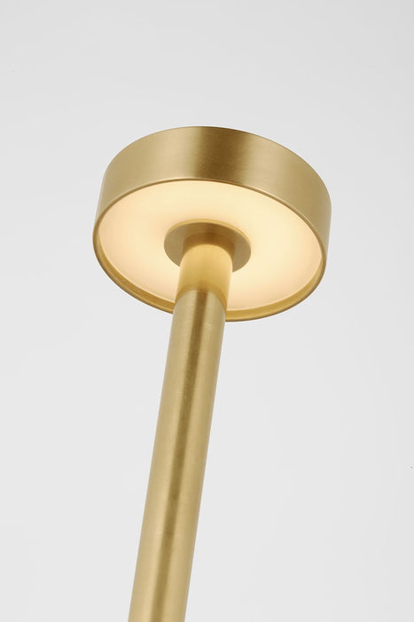 Visual Comfort Modern SLTB53327HAB LED Table Lamp, Hand Rubbed Antique Brass