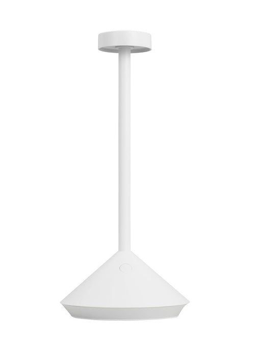 Visual Comfort Modern SLTB53327W LED Table Lamp, Matte White