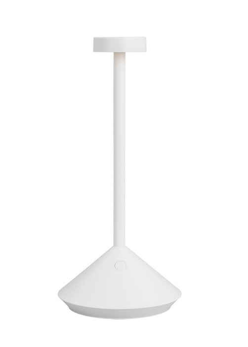 Visual Comfort Modern SLTB53327W LED Table Lamp, Matte White