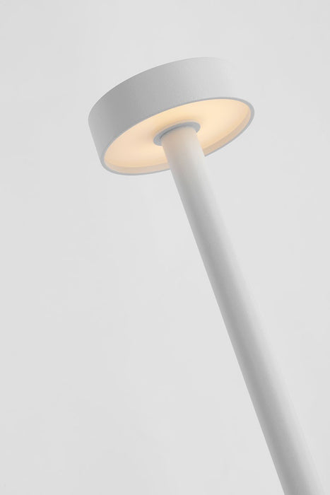 Visual Comfort Modern SLTB53327W LED Table Lamp, Matte White