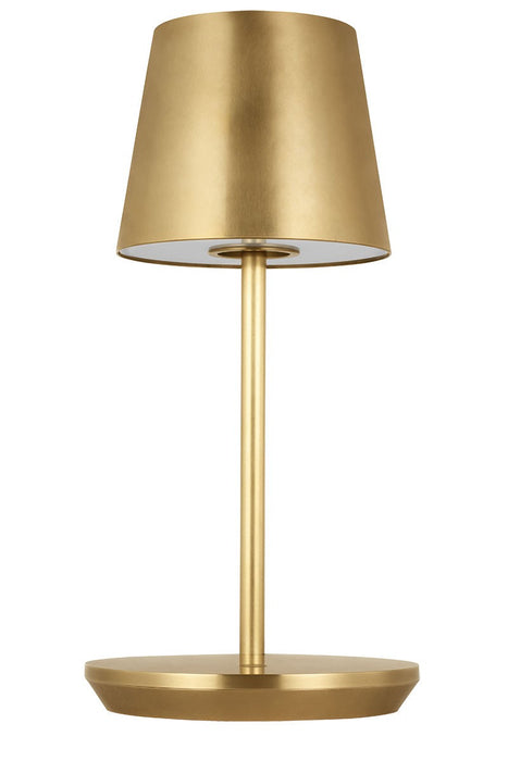 Visual Comfort Modern SLTB53127HAB LED Table Lamp, Hand Rubbed Antique Brass