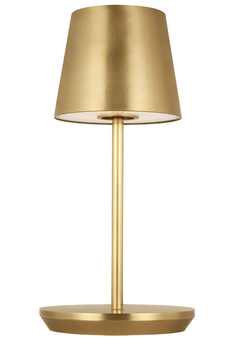 Visual Comfort Modern SLTB53127HAB LED Table Lamp, Hand Rubbed Antique Brass
