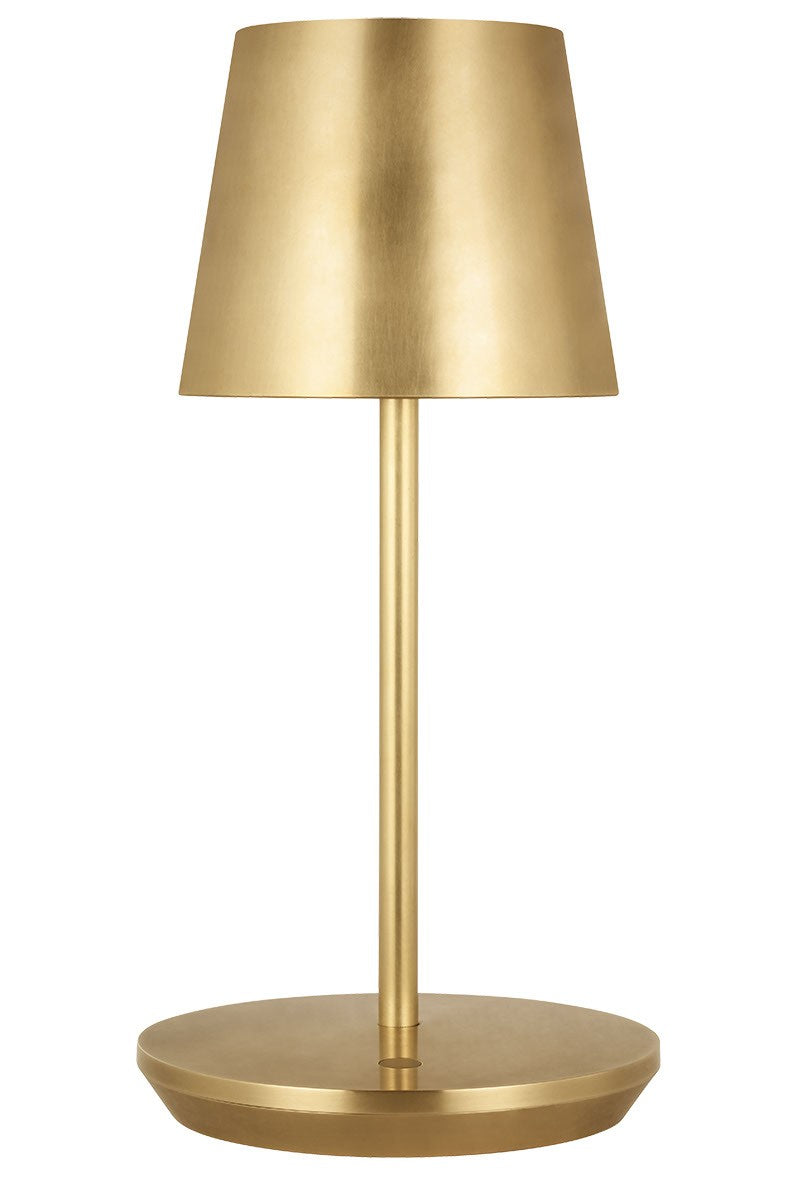 Visual Comfort Modern SLTB53127HAB LED Table Lamp, Hand Rubbed Antique Brass