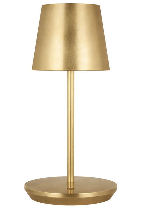 Visual Comfort Modern SLTB53127HAB LED Table Lamp, Hand Rubbed Antique Brass