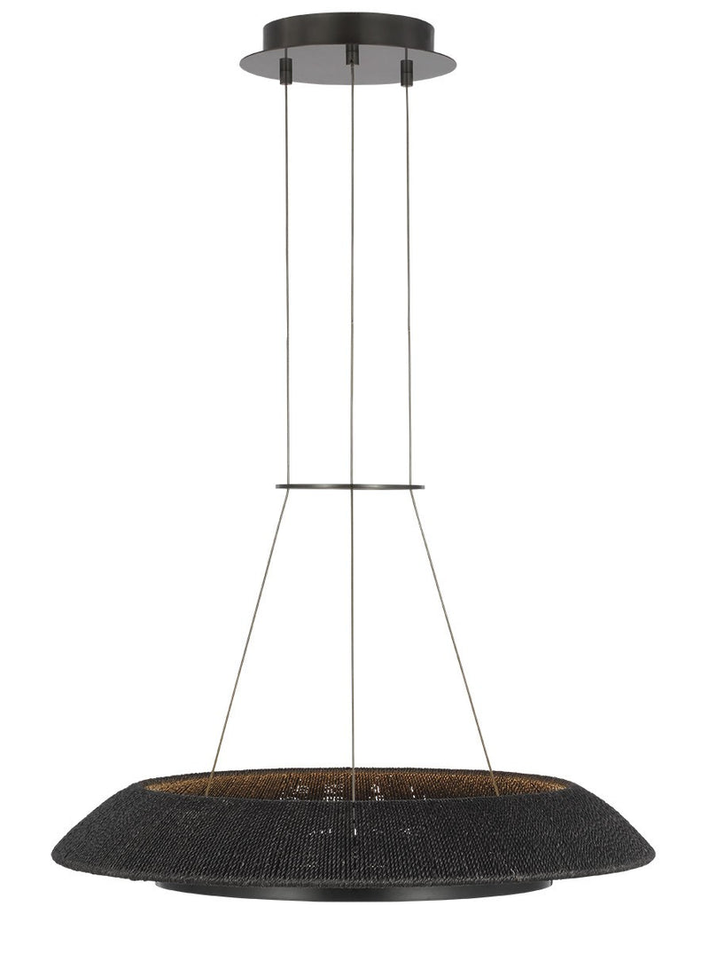 Visual Comfort Modern SLCH56027WBKBZ LED Chandelier, Bronze
