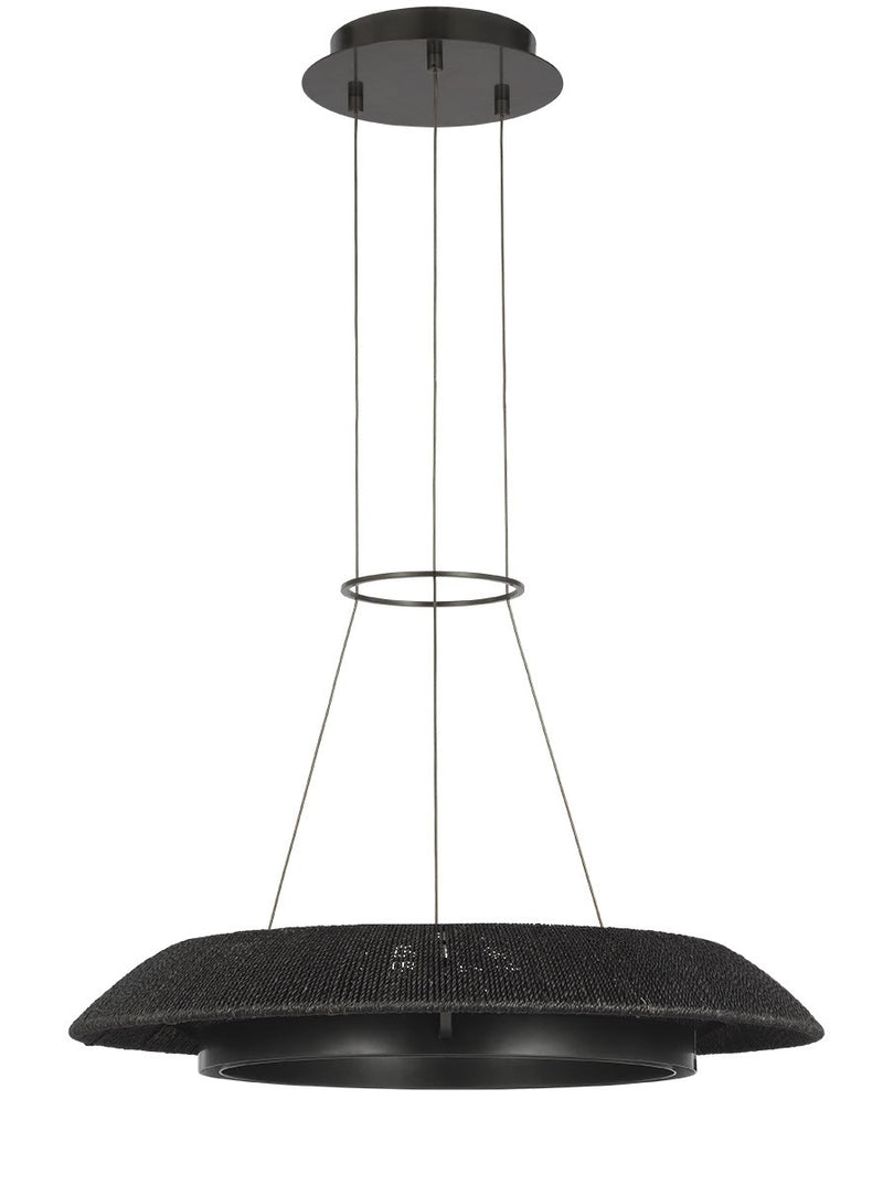 Visual Comfort Modern SLCH56027WBKBZ LED Chandelier, Bronze