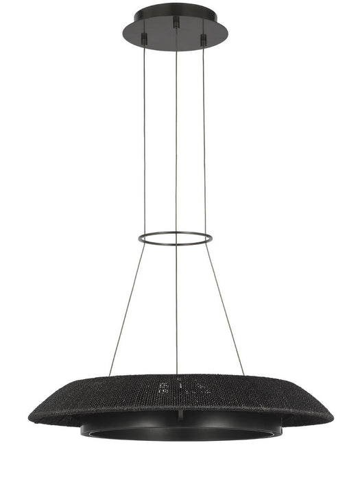 Visual Comfort Modern SLCH56027WBKBZ LED Chandelier, Bronze