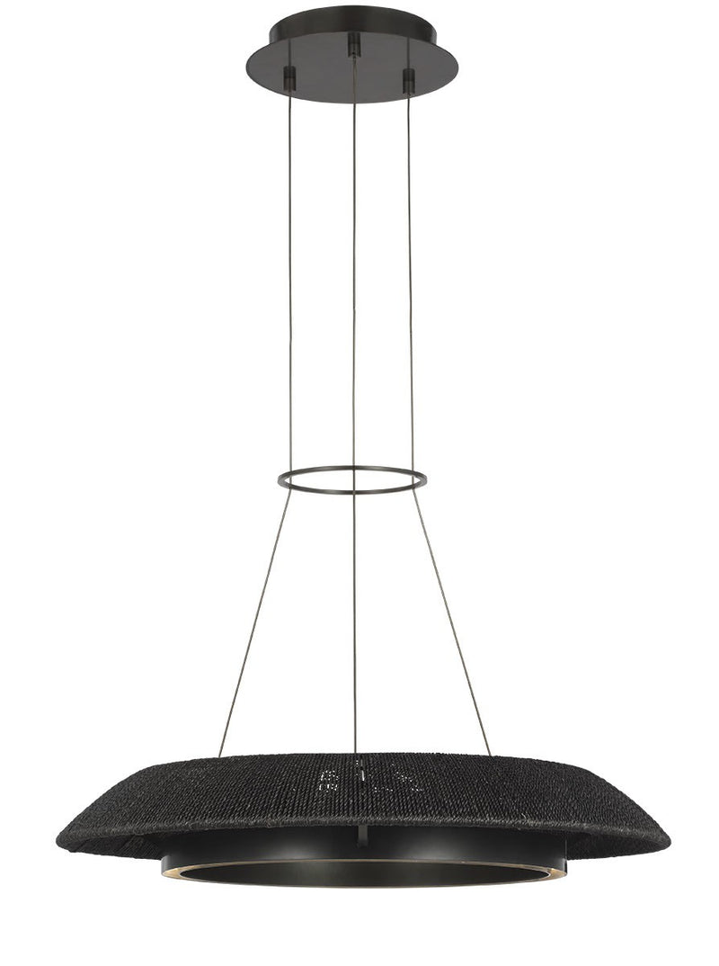 Visual Comfort Modern SLCH56027WBKBZ LED Chandelier, Bronze