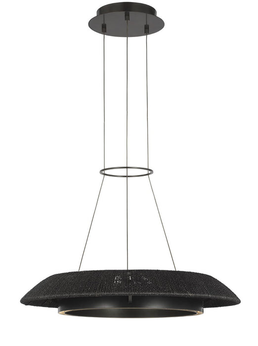 Visual Comfort Modern SLCH56027WBKBZ LED Chandelier, Bronze