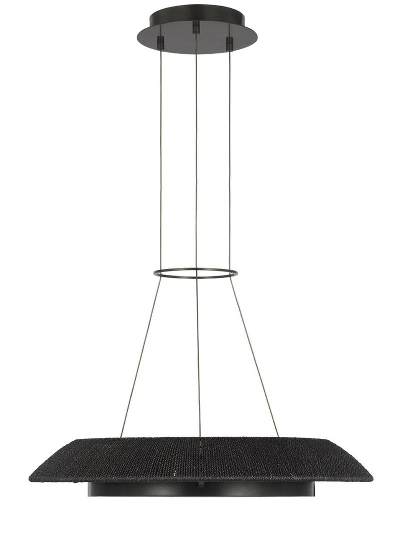 Visual Comfort Modern SLCH56027WBKBZ LED Chandelier, Bronze
