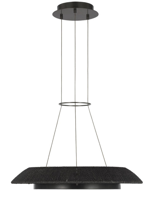 Visual Comfort Modern SLCH56027WBKBZ LED Chandelier, Bronze