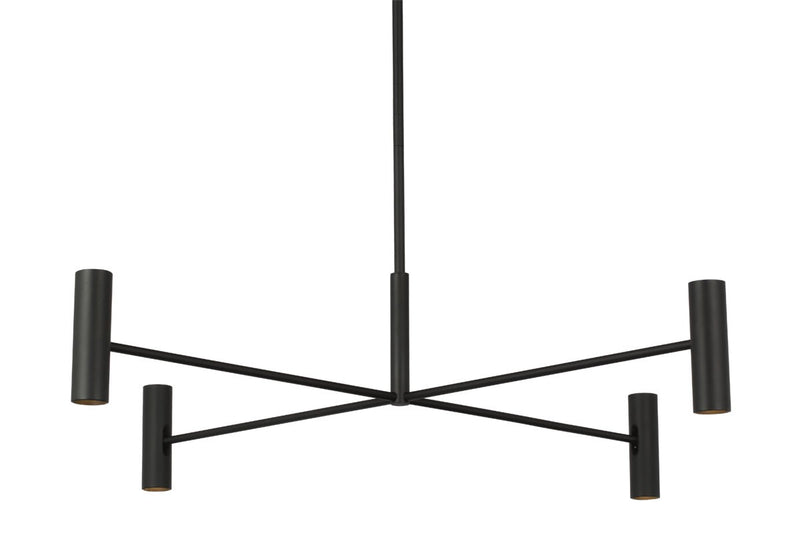 Visual Comfort Modern SLCH57030B LED Chandelier, Nightshade Black